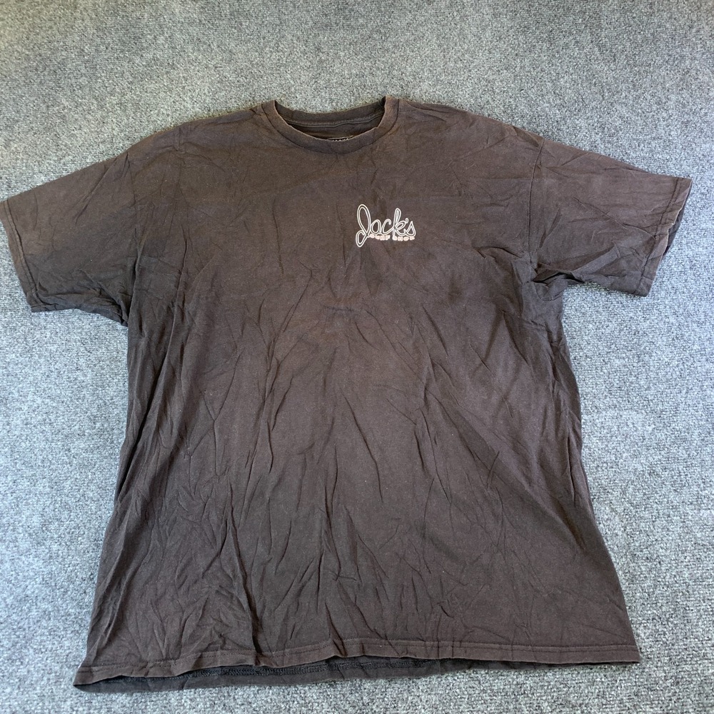 Jack's Surfboards Surf Shop T Shirt Mens 2XL Black Cotton Graphic Short Sleeve